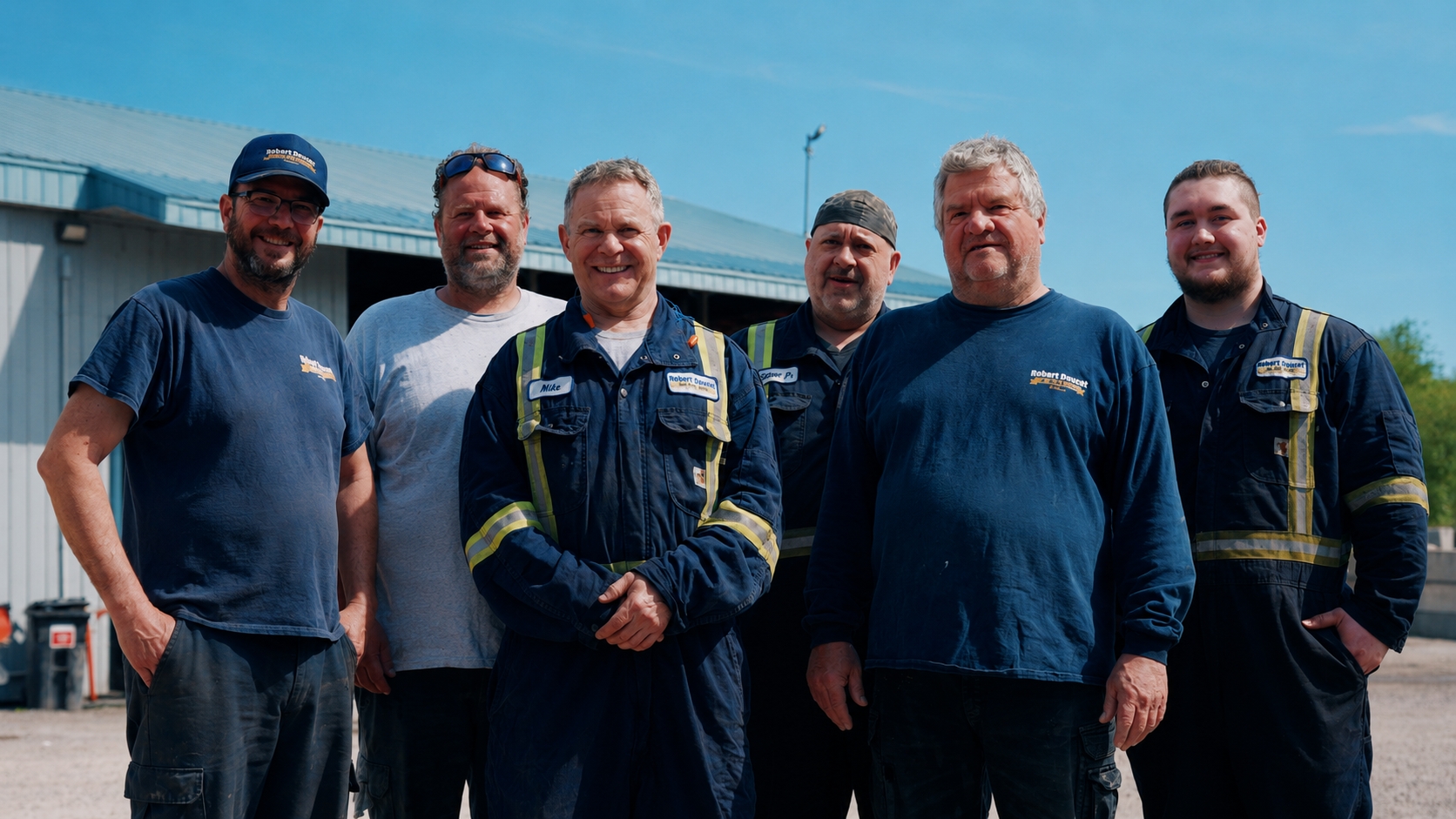 Smiling truck driver