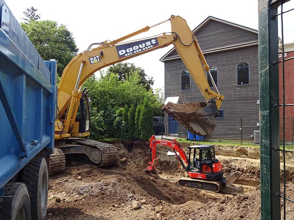 Excavation de bâtiment